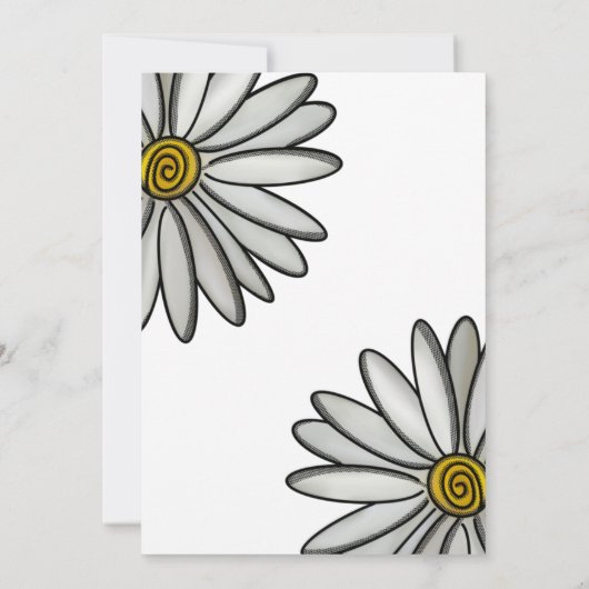 単なるデイジー 招待状 (裏面)