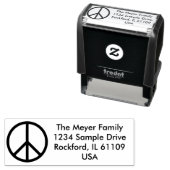 単なるデザイン-住所、記号、アイディア セルフインキングスタンプ (インサイチュ)