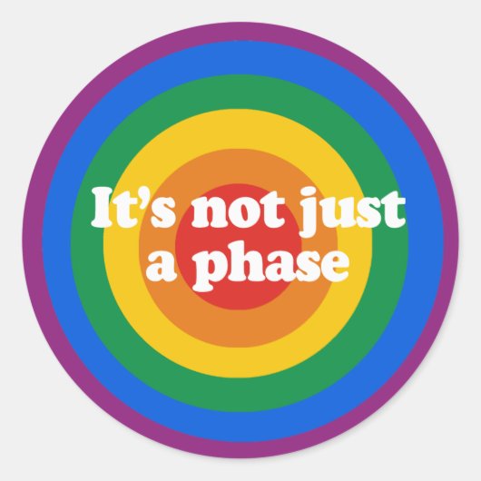 単なるフェーズのバンパーステッカーではない(&A) ラウンドシール (正面)