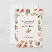 単なるメリークリスマスフォトカード サンキューカード (裏面)