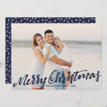 単なるメリークリスマスフルフォト |ネイビー