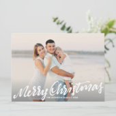 単なるメリークリスマスフルフォト |白 カード (スタンド正面)