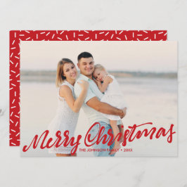 単なるメリークリスマスフルフォト |赤 カード