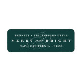 単なるメリー狩人 |休日差出人住所 ラベル (正面)