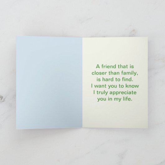 単なる友人 カード (内部)