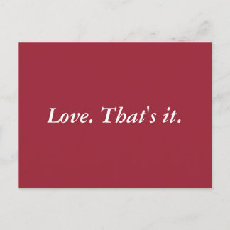 単なる愛 ポストカード