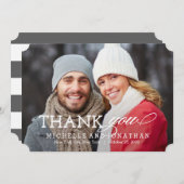 単なる時間のない写真サンキューカード サンキューカード (正面/裏面)