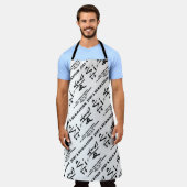 単なる総和の数式カール・ガウス式 エプロン (着用した状態)