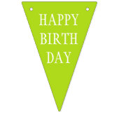 単なる色とテキスト:ハッピーバースデー バンティングフラッグ (第3の旗)