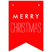 単なる色とテキスト：メリークリスマス バンティングフラッグ (第2の旗)