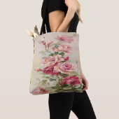 単なる贈り物よりも：母親が承認したフローラ トートバッグ (クローズアップ)