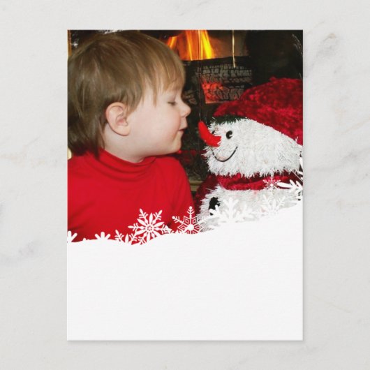 単なる降雪… ポストカード (正面)