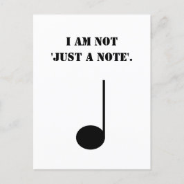 単なる音楽のユーモアおもしろいではない ポストカード