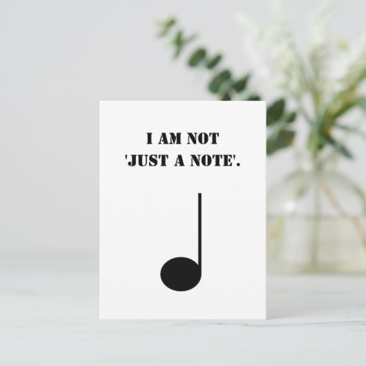 単なる音楽のユーモアおもしろいではない ポストカード (スタンド正面)