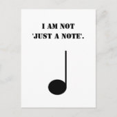 単なる音楽のユーモアおもしろいではない ポストカード (正面)