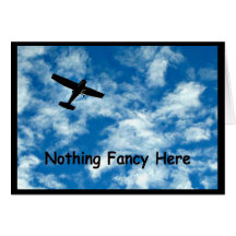 単なる飛行機結婚のカード
