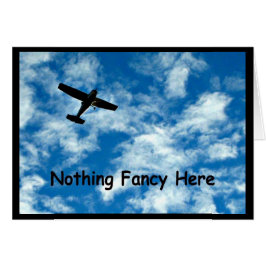 単なる飛行機結婚のカード