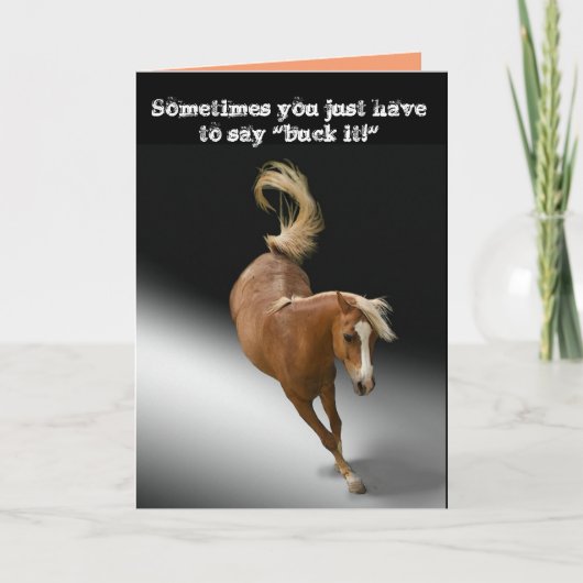 単なる「バック」定年 カード (正面)