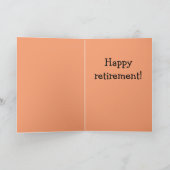 単なる「バック」定年 カード (内部)