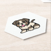 単にかわいい犬コピーコピーコピー ペーパーコースター (アングル)