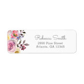 単にかわいらし差出人住所ラベル ラベル (正面)