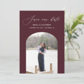 単にアーチ日付カードワインを保存 セーブザデート (スタンド正面)