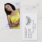 単にエレガントなプロフィールのページェントの名刺 名刺 (正面/裏面)