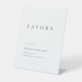 単にエレガントな結婚式の好意を1つ取って下さい 台座サイン (正面)