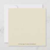 単にエレガントな結婚式招待状(暗い赤紫色) 招待状 (裏面)