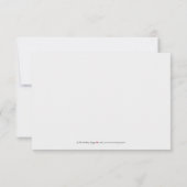 単にエレガントなRSVPカード(海軍か黒) 出欠カード (裏面)