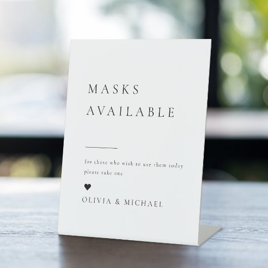 単にエレガントのモダンマスクが利用可能 台座サイン