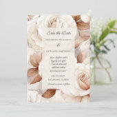 単にエレガントアイボリー&錆バラ結婚ズ セーブザデート (スタンド正面)