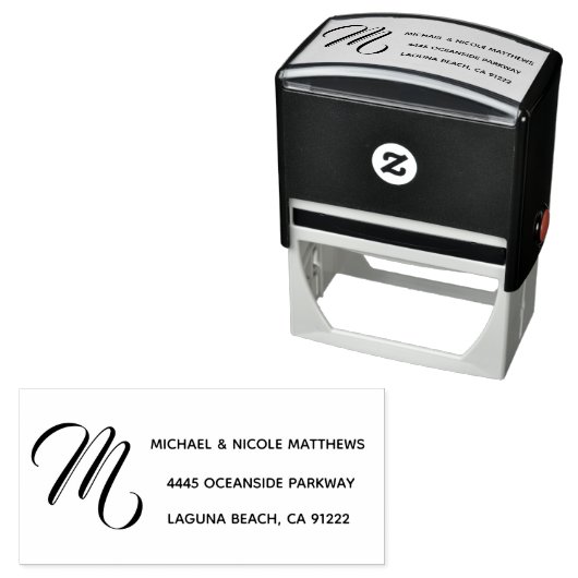 単にエレガントカスタム差出人住所 セルフインキングスタンプ (インサイチュ)