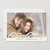 単にエレガントクリスマス4 PHOTOグリーティング シーズンカード (正面)