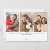 単にエレガントクリスマス4 PHOTOグリーティング シーズンカード (裏面)