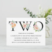 単にエレガントフローラ2番目の誕生日パーティー 招待状 (スタンド正面)