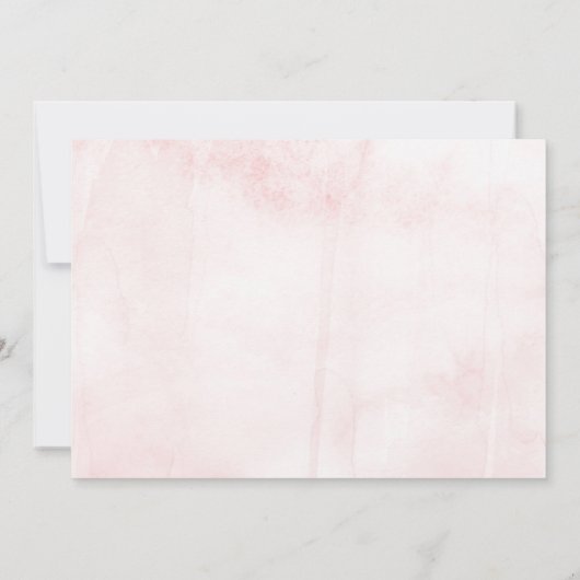 単にエレガントフローラ2番目の誕生日パーティー 招待状 (裏面)