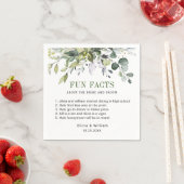 単にエレガントユーカリおもしろい事実結婚の スタンダードカクテルナプキン (インサイチュ)