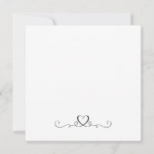 単にエレガントレタリング結婚式の日付を保存 セーブザデート (裏面)