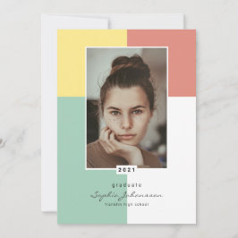 単にエレガント卒業発表 サンキューカード