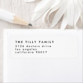 単にエレガント差出人住所ラベル ラベル (インサイチュ)