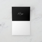 単にエレガント新郎の結婚誓い カード (内部)