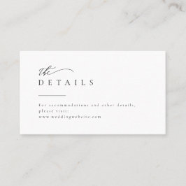 単にエレガント結婚タイポグラフィモダンの詳細 プレイスカード