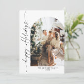 単にエレガント5スタイリッシュ写真クリスマスグリーティング シーズンカード (スタンド正面)