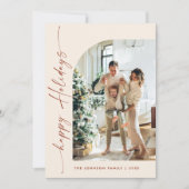 単にエレガント5スタイリッシュ写真クリスマスグリーティング シーズンカード (正面)