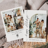 単にエレガント5スタイリッシュ写真クリスマスグリーティング シーズンカード