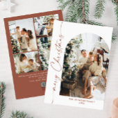 単にエレガント5スタイリッシュ写真クリスマスグリーティング シーズンカード