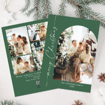 単にエレガント5スタイリッシュ写真クリスマスグリーティング