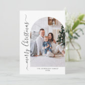 単にエレガント5スタイリッシュ写真クリスマスグリーティング シーズンカード (スタンド正面)