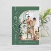 単にエレガント5スタイリッシュ写真クリスマスグリーティング シーズンカード (スタンド正面)